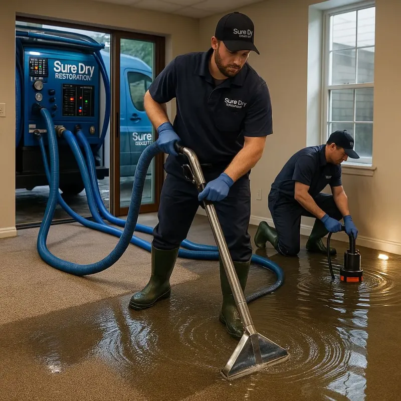 Water Extraction and Removal process in North Mankato, MN